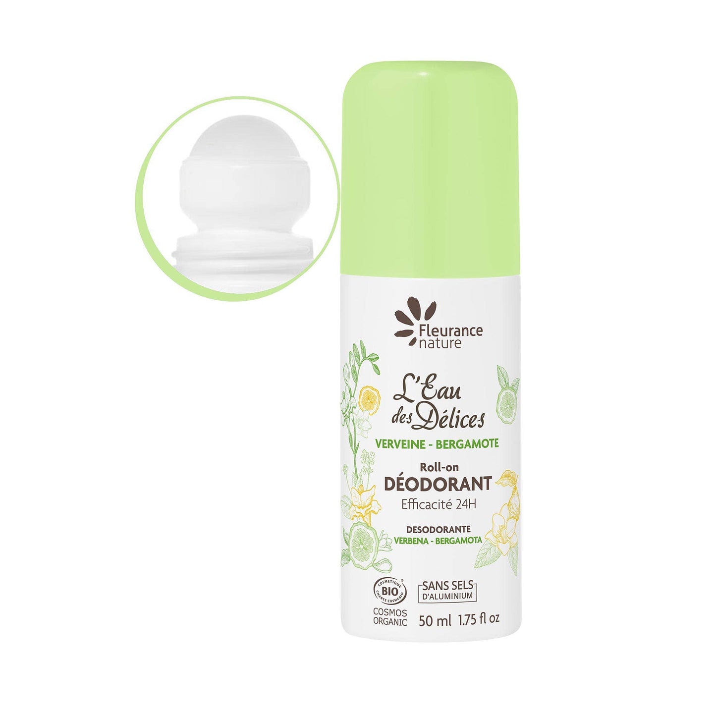 DEODORANT L'EAU DES DELICES VERVEINE ET BERGAMOTE BIO