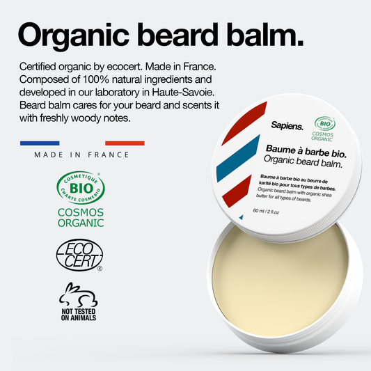 Baume à barbe BIO 60ml - Frais X Boisé