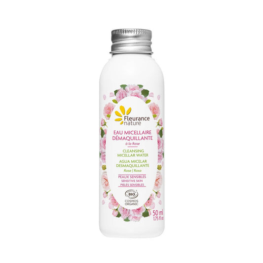 EAU MICELLAIRE DEMAQUILLANTE ROSE FORMAT VOYAGE BIO 50ml