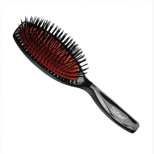 Grande brosse en caoutchouc en nylon noir Eurostil (00133/50)