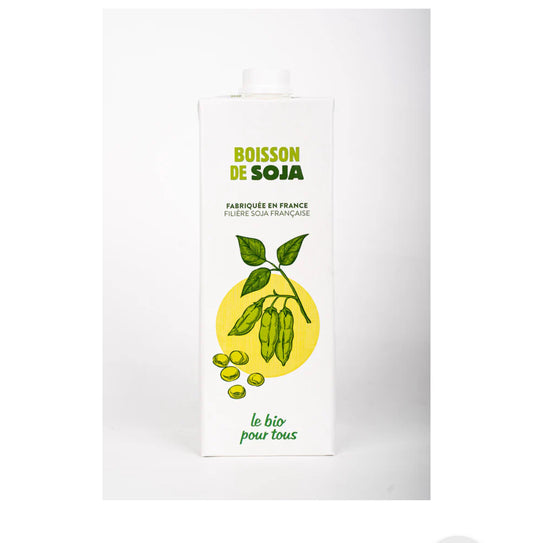 Boisson de lait de soja nature
1 L