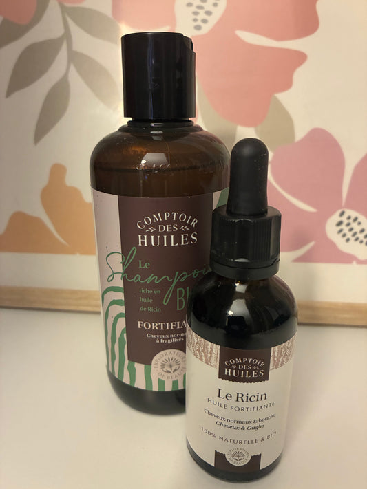 Shampooing et huile de ricin
